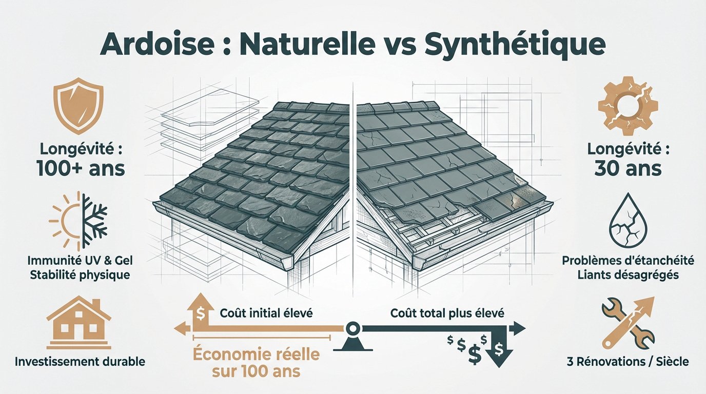 ardoise-naturelle-vs-synthetique Quelle est la durée de vie réelle d'un toit en ardoise ?