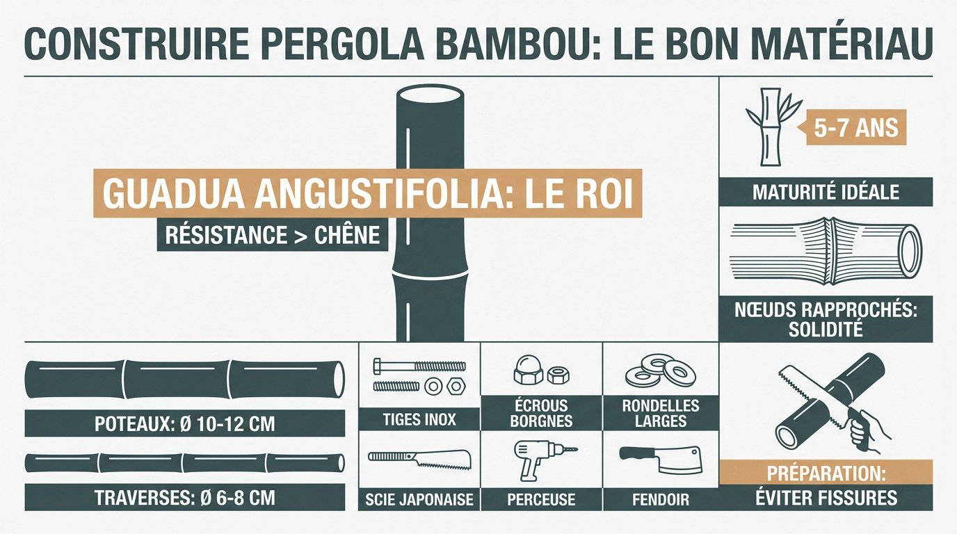 construire-pergola-bambou-le-bon-materiau Comment construire une pergola en bambou robuste et durable