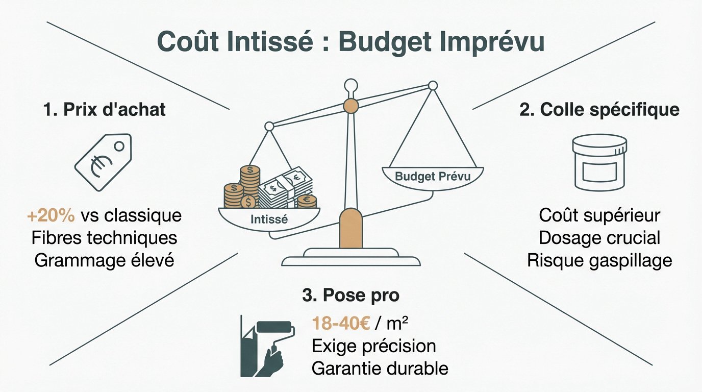 cout-intisse-budget-imprevu Papier peint intissé : quels sont ses inconvénients ?