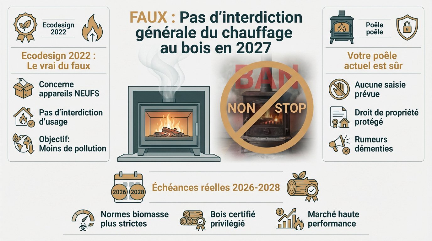 dementi-pas-dinterdiction-generale-chauffage-bois-2027 Chauffage au bois : la vérité sur l'interdiction de 2027