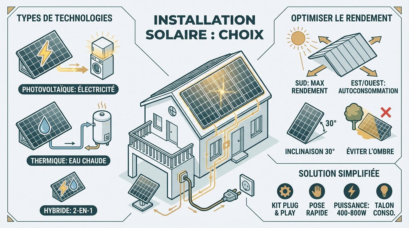 installation-solaire-choix-et-optimisation Réussir votre installation de panneaux solaires en 2026