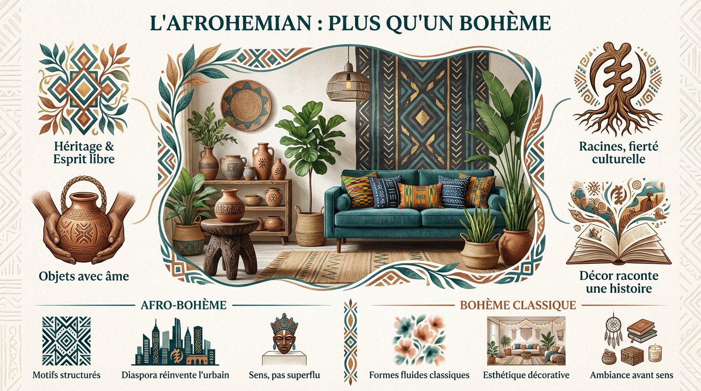 lafrohemian-plus-quun-boheme Le style afrohemian pour un intérieur vibrant et habité