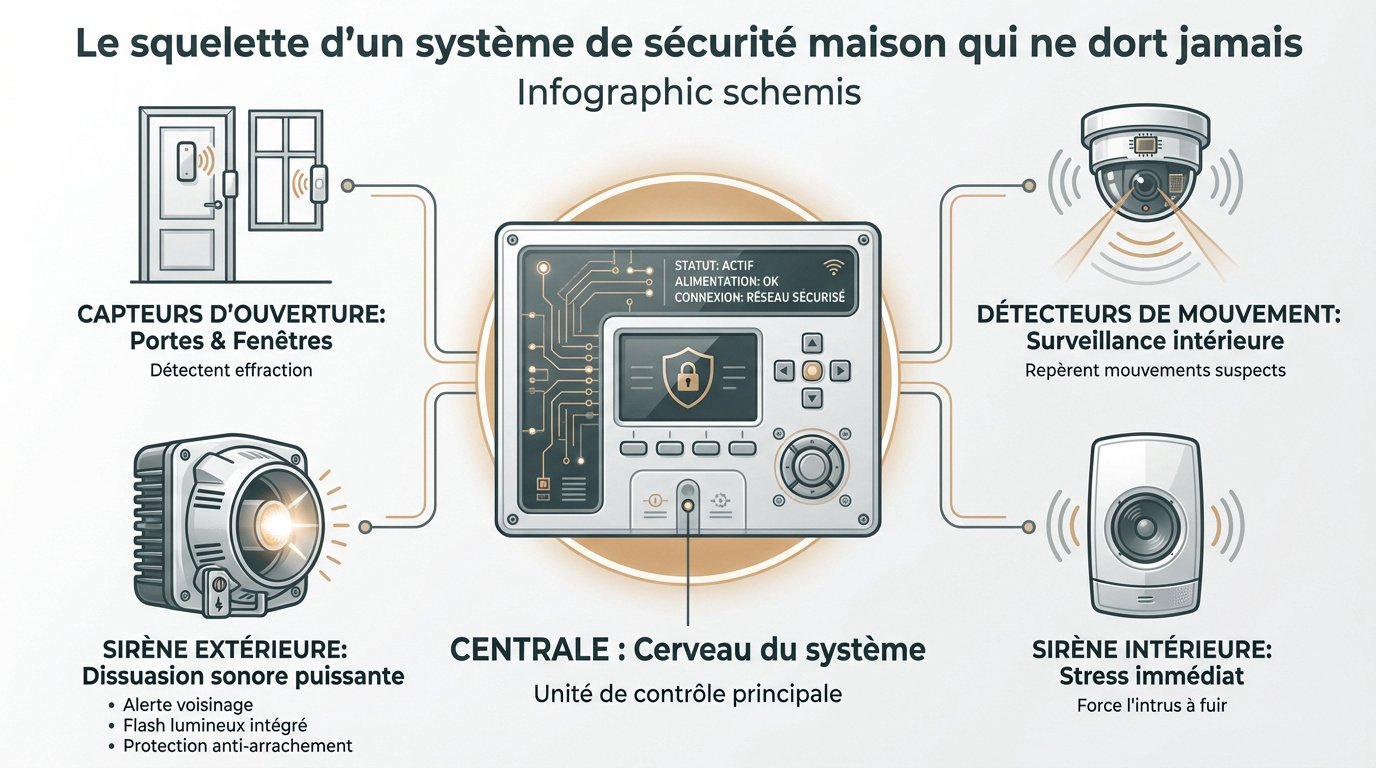le-squelette-dun-systeme-de-securite-maison Comment choisir le système de sécurité maison idéal en 2026