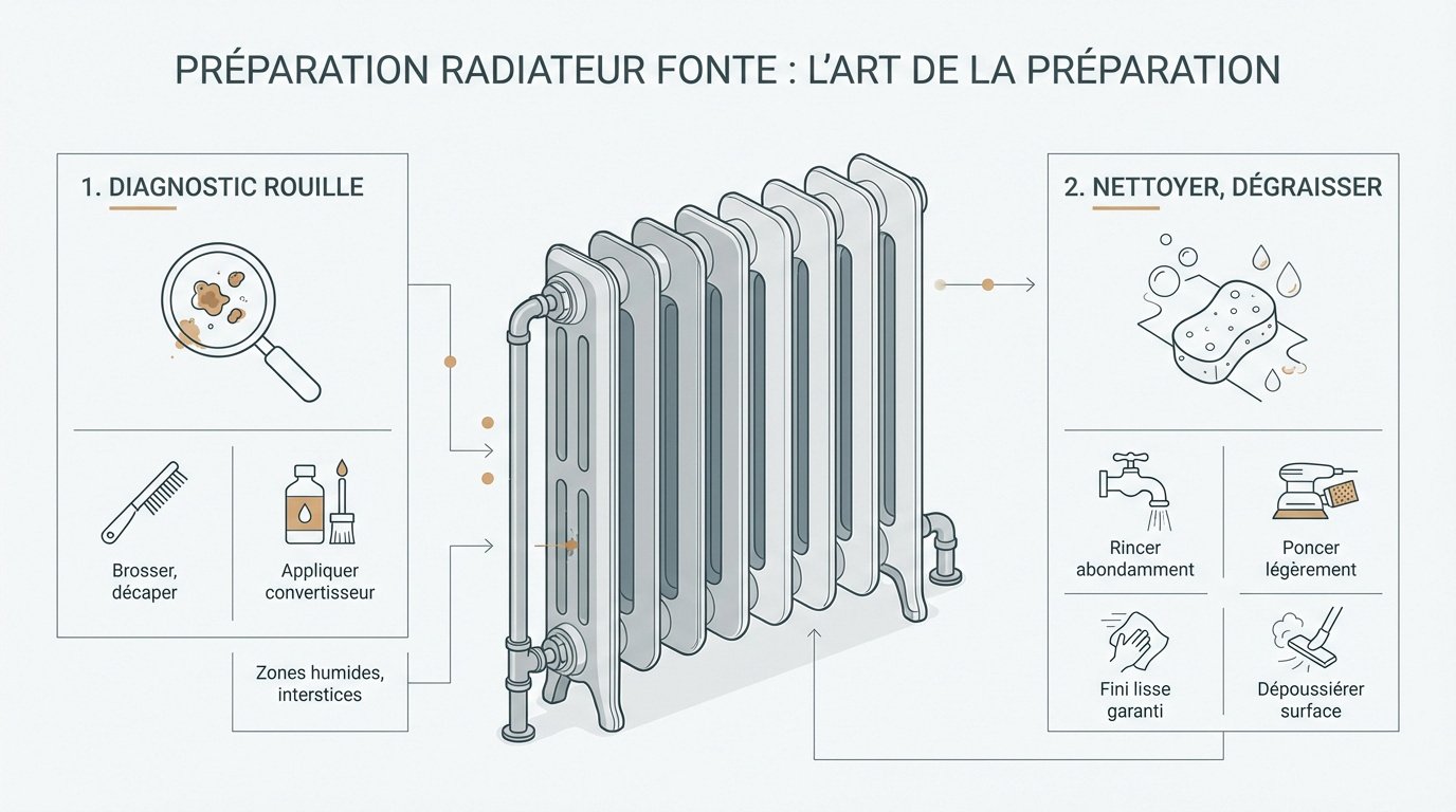 preparation-radiateur-fonte-lart-de-la-preparation Peindre un radiateur en fonte : le secret d'un rendu pro